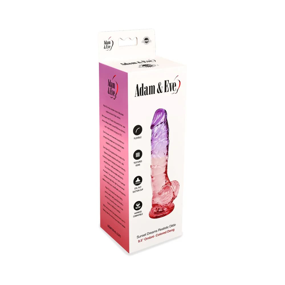 Adam & Eve Sunset Dreams Realistic Dildo 9.5 in. thumbnail 7
