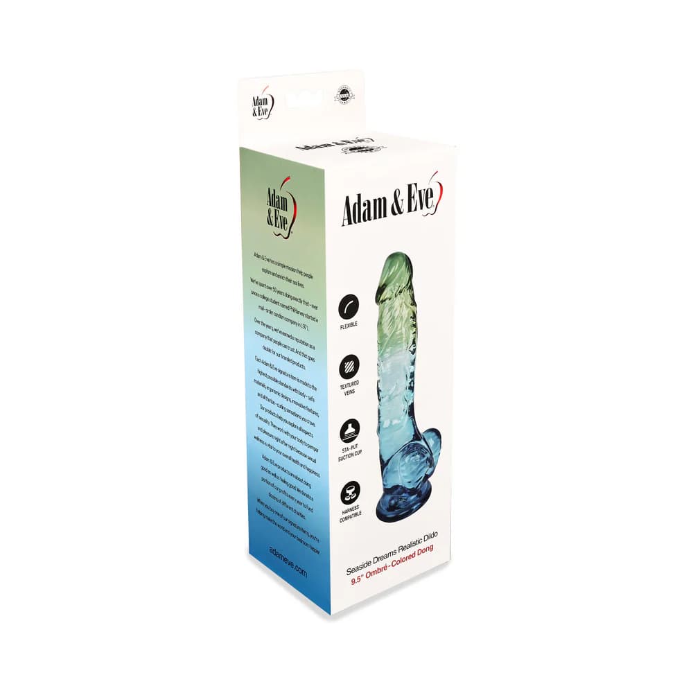 Adam & Eve Seaside Dreams Realistic Dildo 9.5 in. thumbnail 7