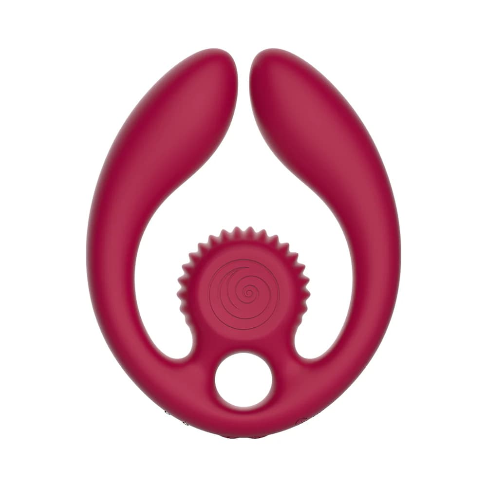 SVibe Snail GIZI Duo Couples Stimulator Burgundy thumbnail 2