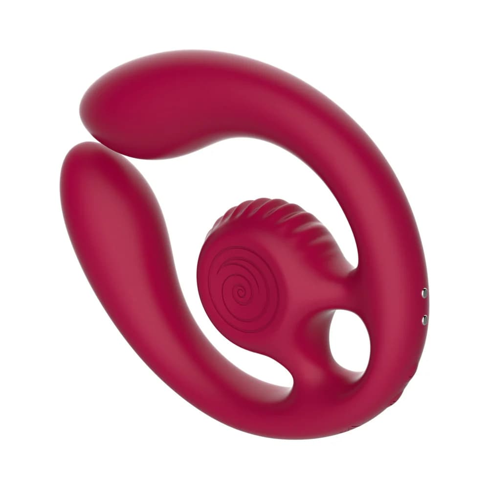 SVibe Snail GIZI Duo Couples Stimulator Burgundy thumbnail 7