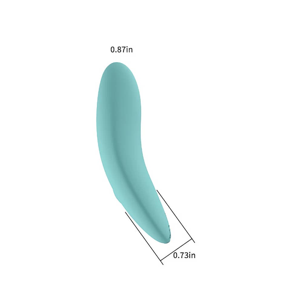 Spectrum Essentials Rechargeable Silicone Compact External Vibrator Blue thumbnail 6