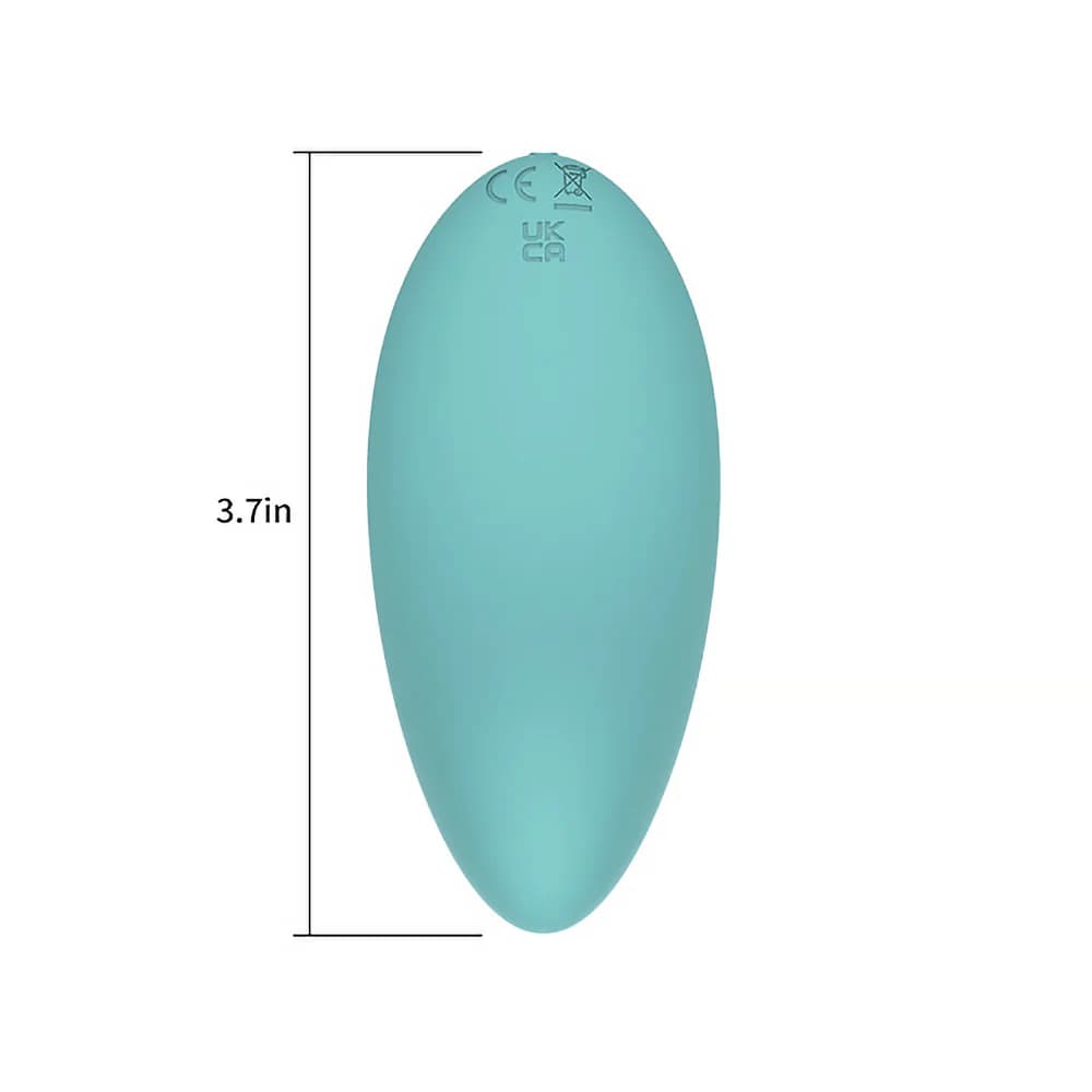 Spectrum Essentials Rechargeable Silicone Compact External Vibrator Blue thumbnail 7