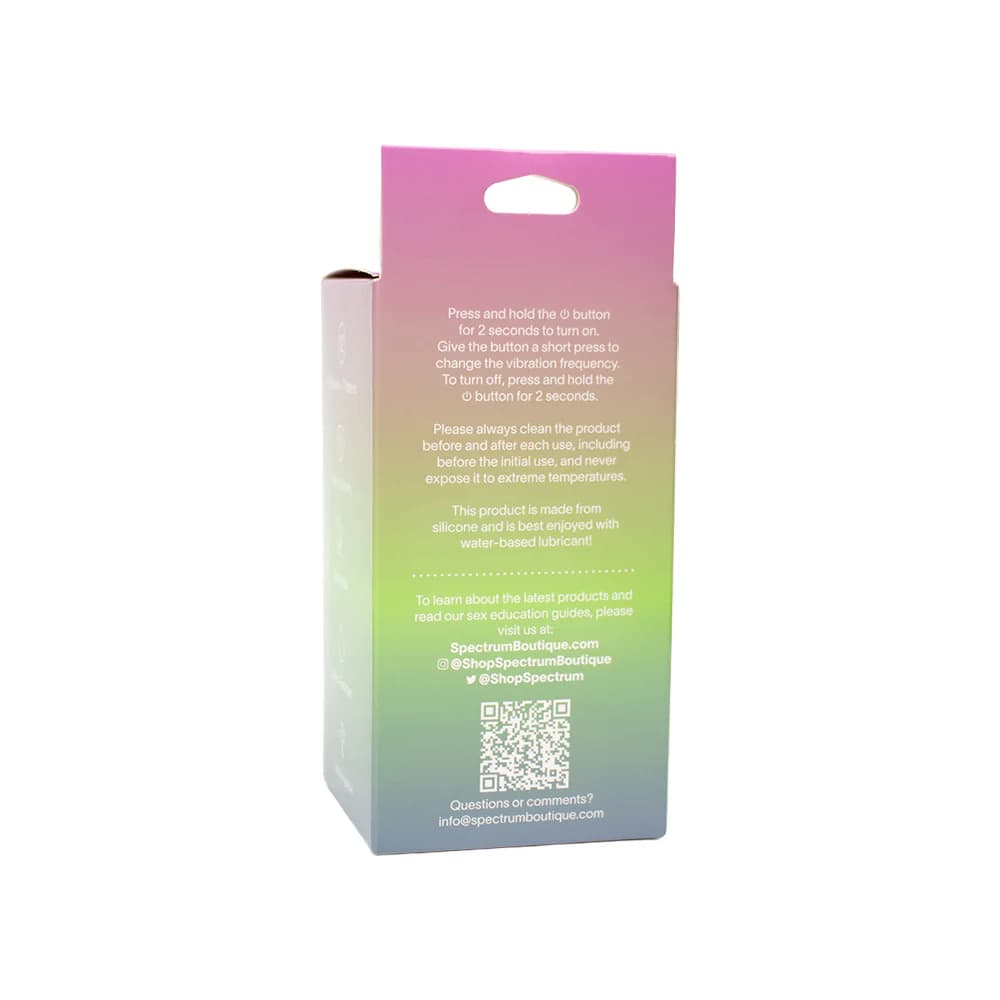 Spectrum Essentials Rechargeable Silicone Compact External Vibrator Blue thumbnail 9
