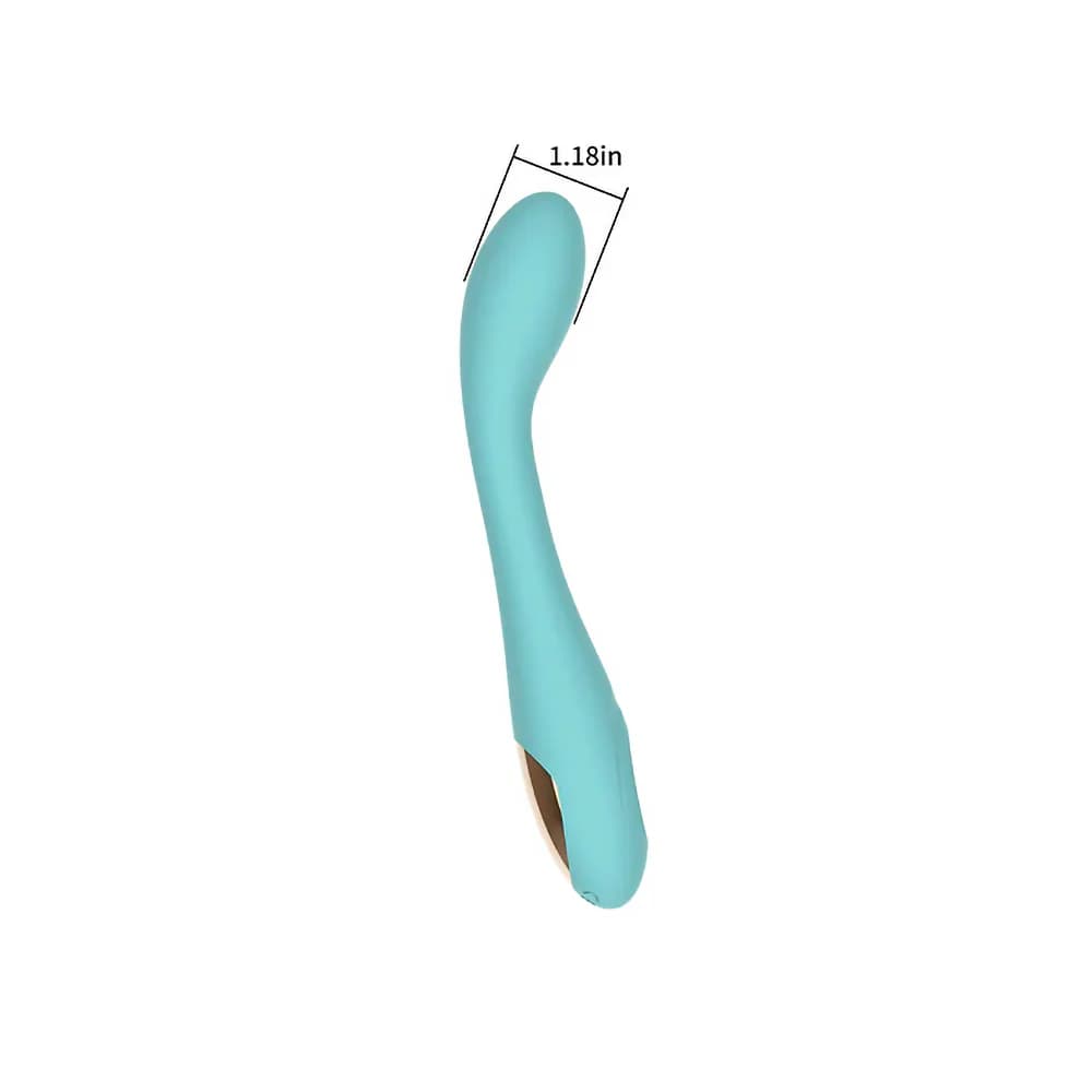 Spectrum Essentials Rechargeable Silicone G-Spot Vibrator Blue thumbnail 6