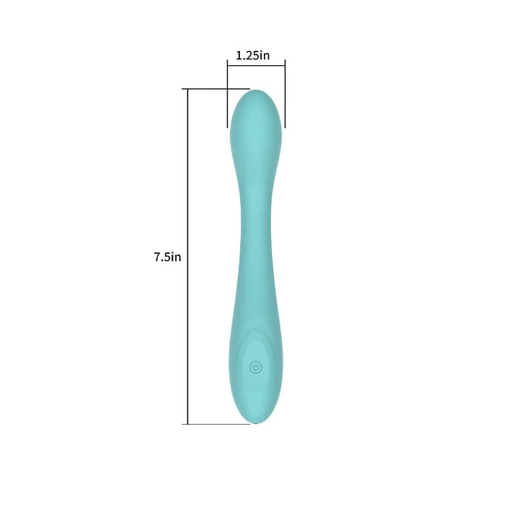 Spectrum Essentials Rechargeable Silicone G-Spot Vibrator Blue thumbnail 7
