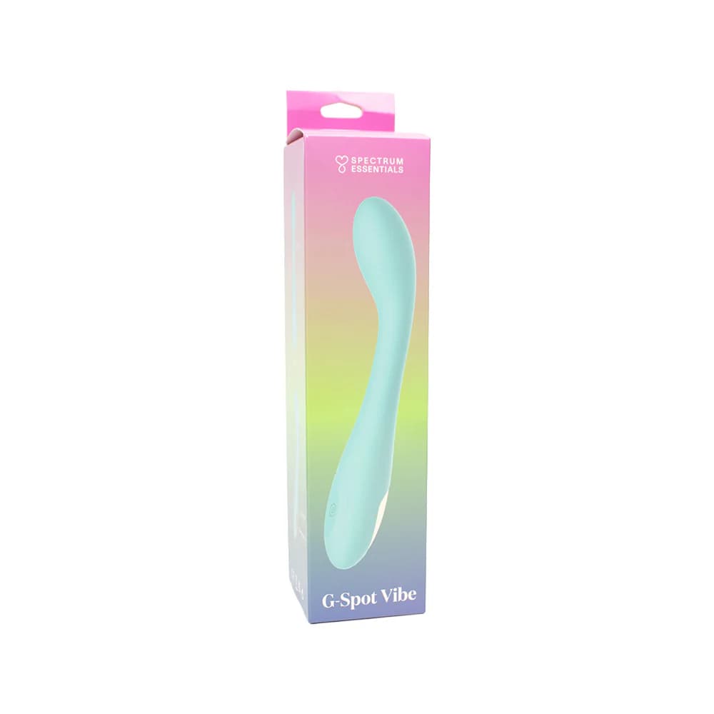 Spectrum Essentials Rechargeable Silicone G-Spot Vibrator Blue thumbnail 8
