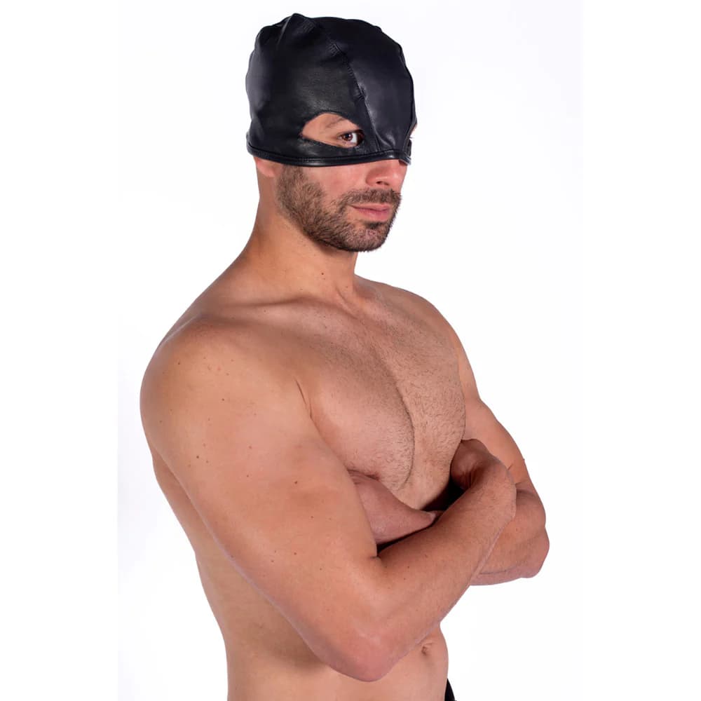 Prowler RED Leather Executioners Hood thumbnail 2