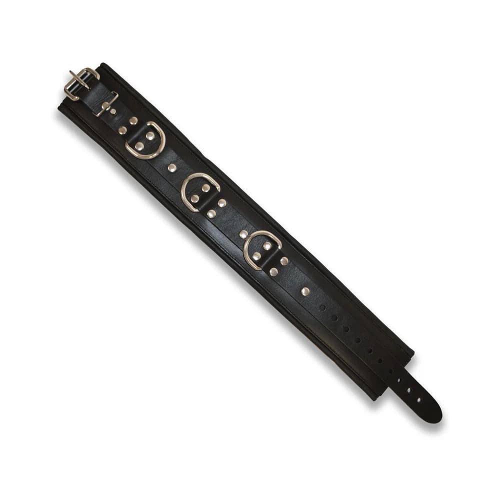 Prowler RED Leather Lockable Collar S/M thumbnail 5