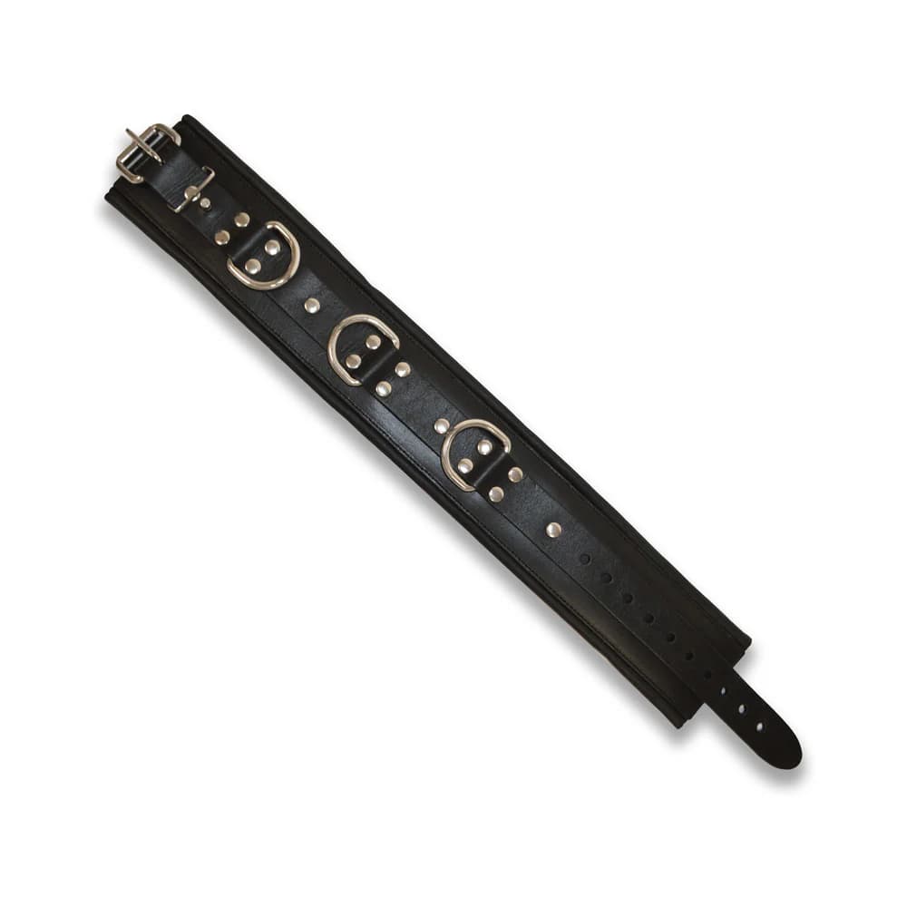 Prowler RED Leather Lockable Collar L/XL thumbnail 5