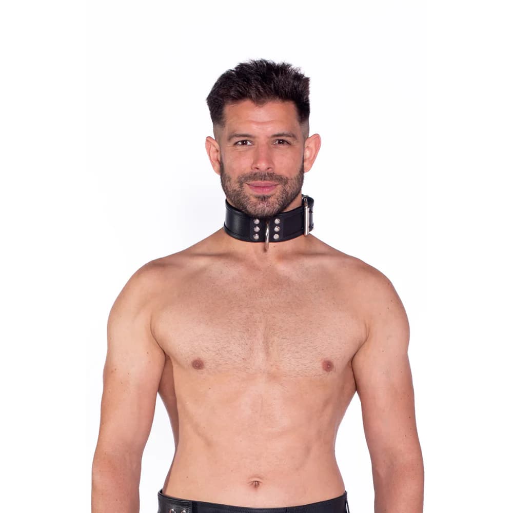 Prowler RED Leather Collar L/XL