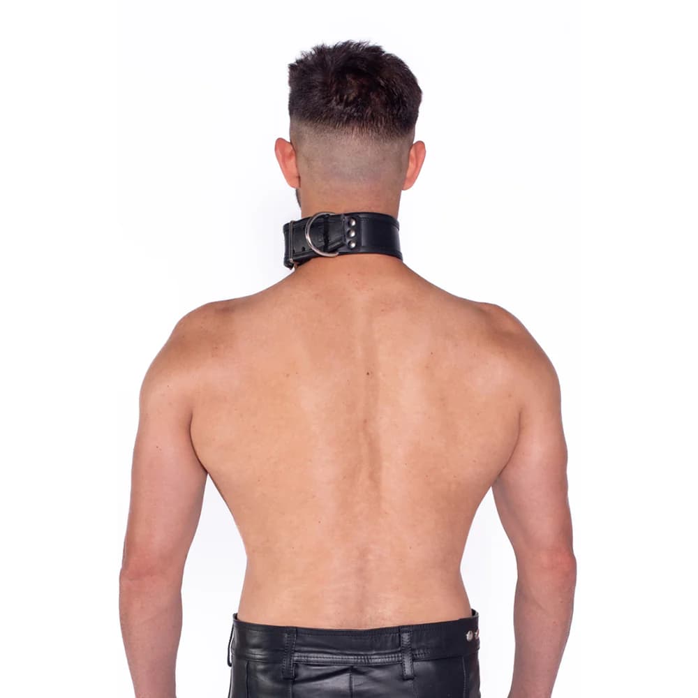 Prowler RED Leather Collar L/XL thumbnail 3