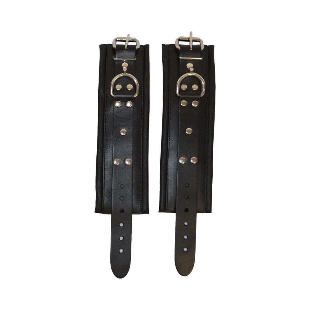 Prowler RED Leather Lockable Wrist Restraints S/M thumbnail 2
