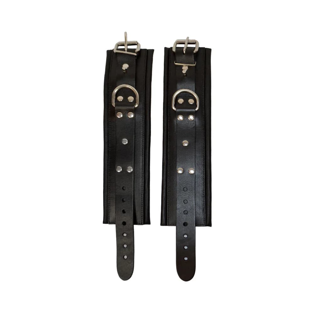 Prowler RED Leather Lockable Ankle Restraints S/M thumbnail 2