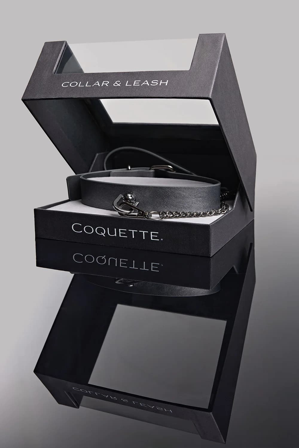 Coquette Pleasure Collar & Leash Grey thumbnail 8