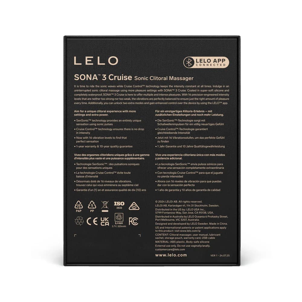 LELO SONA 3 Cruise Clitoral Stimulator Black thumbnail 5