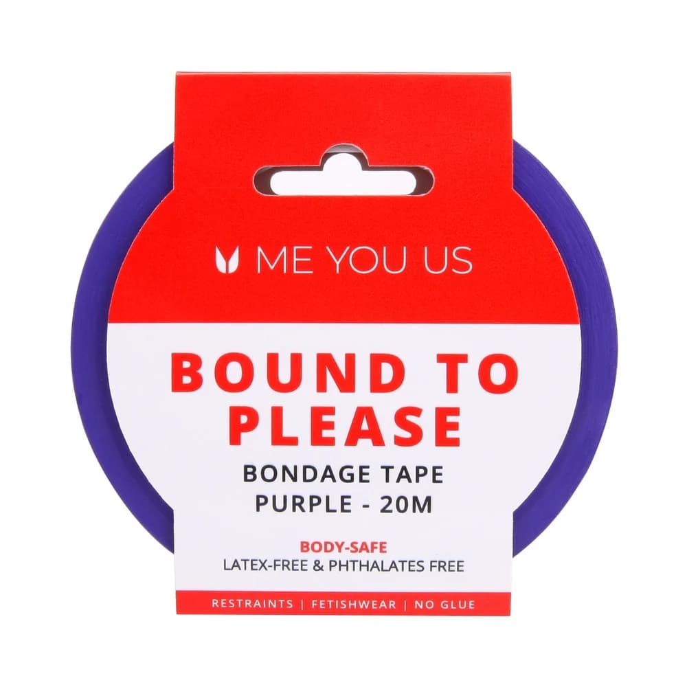 Me You Us Bound To Please Bondage Tape Restraints Purple 20 m