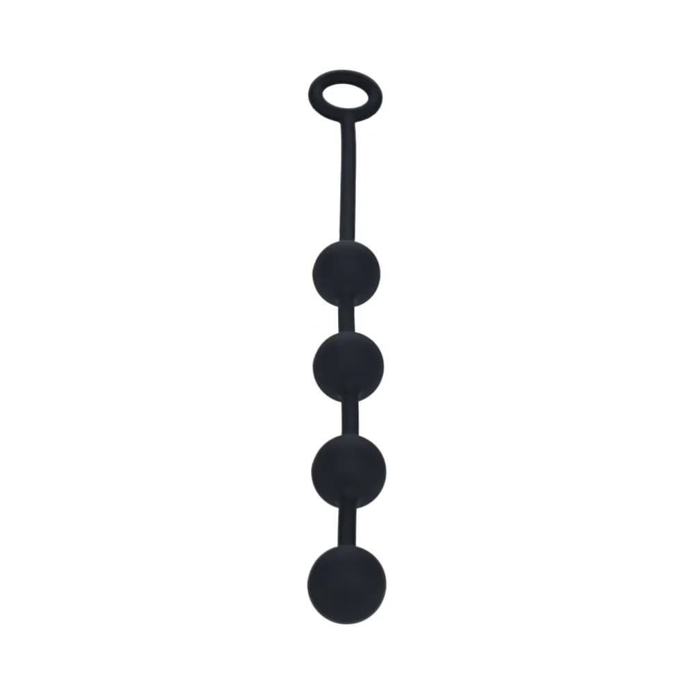 LEVELZ Round Silicone Anal Balls Medium 30 mm Black