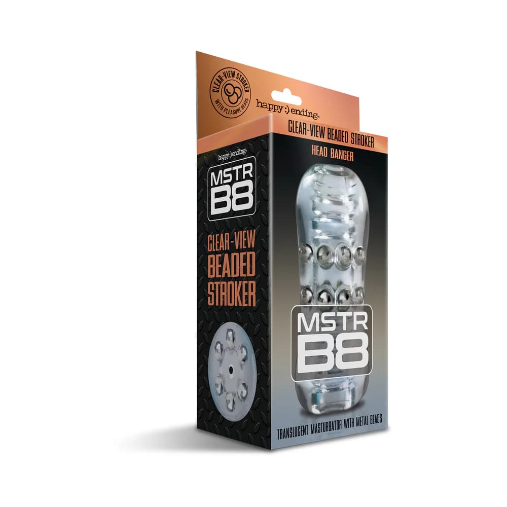 MSTR B8 Clear-View Beaded Stroker Head Banger thumbnail 6