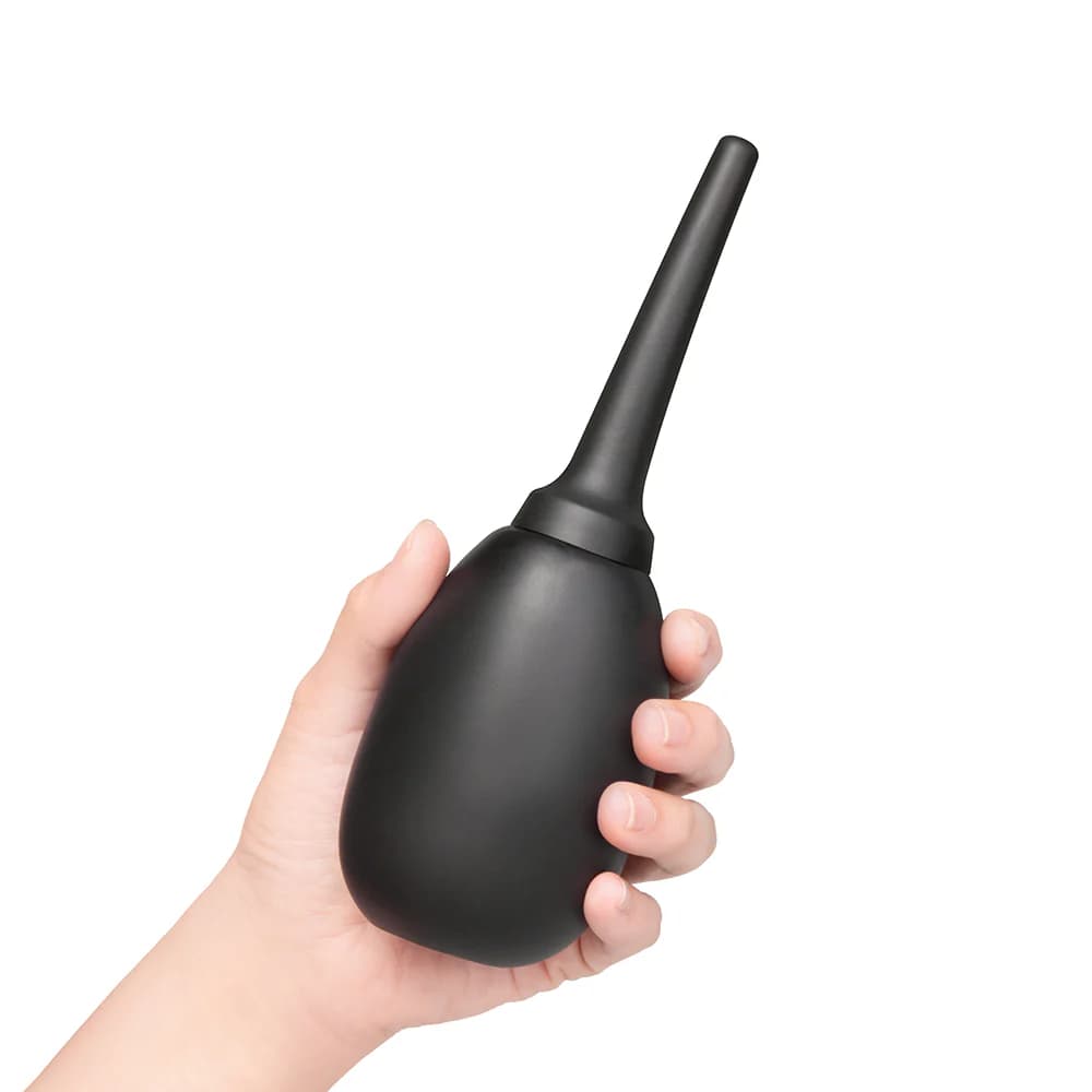 b-Vibe Flexible Silicone Anal Douche Black thumbnail 5