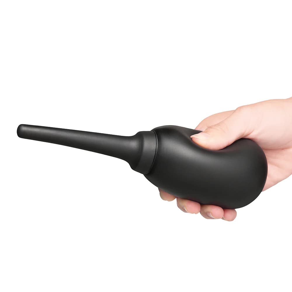 b-Vibe Flexible Silicone Anal Douche Black thumbnail 6