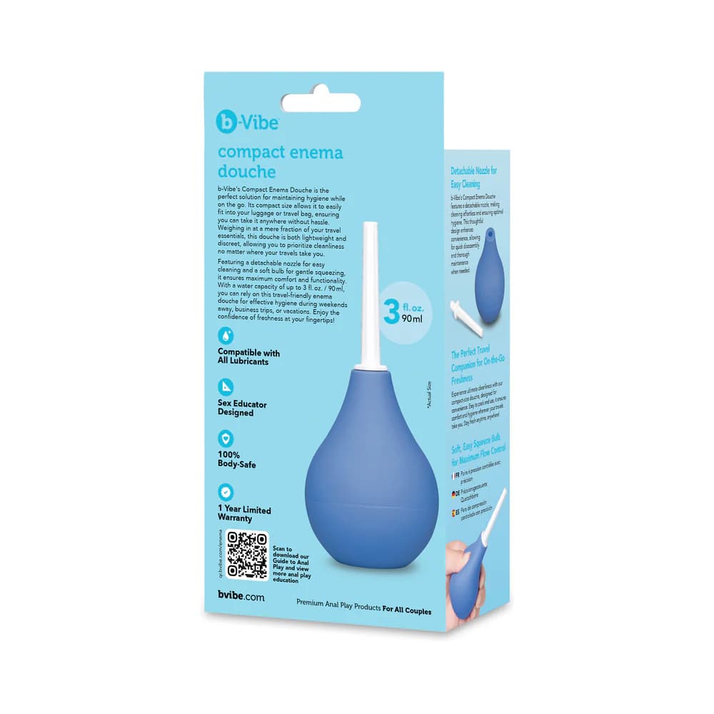 b-Vibe Compact Enema Douche Blue thumbnail 9
