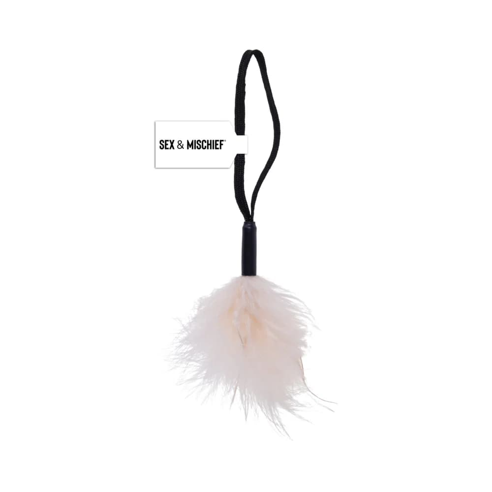 Sportsheets Sex & Mischief Peaches 'n CreaMe Wrist Feather Tickler CreaMe