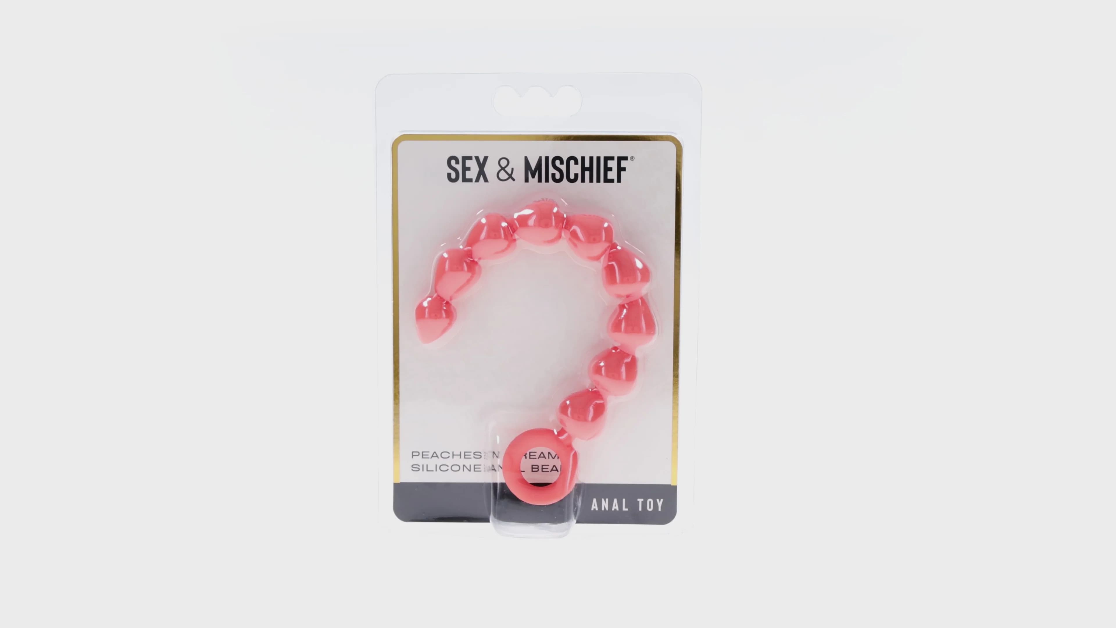 Sportsheets Sex & Mischief Peaches 'n CreaMe Silicone Anal Beads thumbnail 2