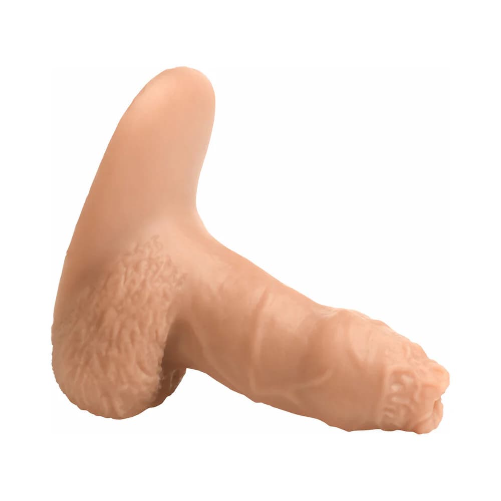 Strap U 5.1 in. Uncut Silicone Packer Dildo Light thumbnail 3
