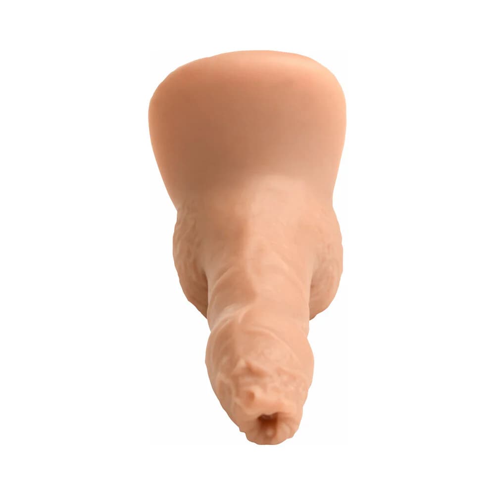 Strap U 5.1 in. Uncut Silicone Packer Dildo Light thumbnail 6
