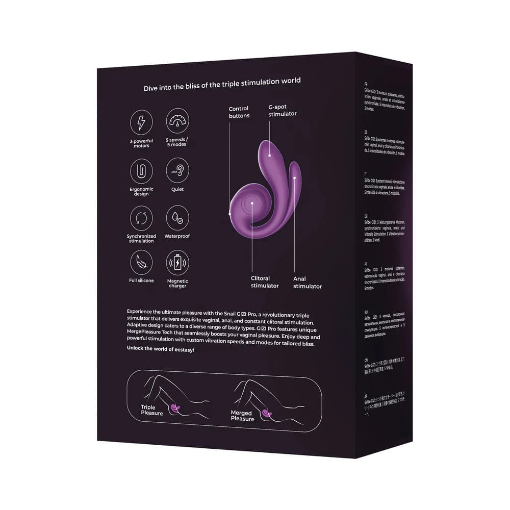 SVibe Snail Gizi Pro Vibrator Grape thumbnail 10