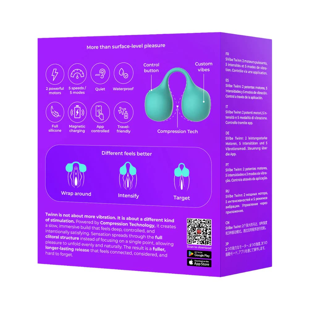 SVibe Snail Twinn Finger Vibrator Tiffany (App-Enabled) thumbnail 5