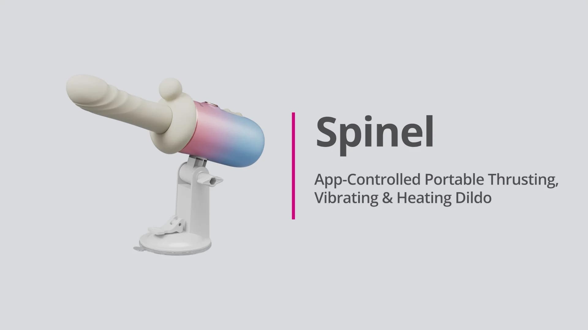 Lovense Spinel App-Controlled Portable Thrusting, Vibrating & Heating Dildo thumbnail 2