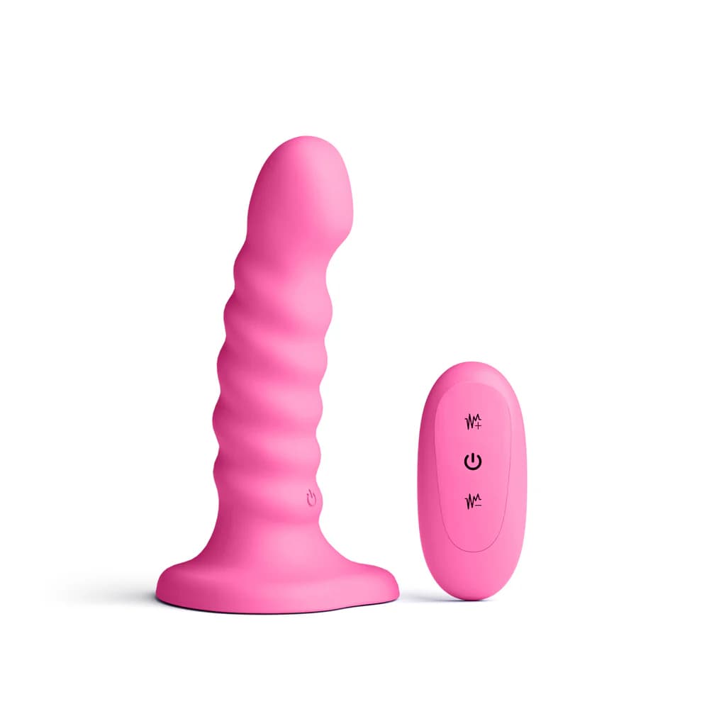 Colours Ribbed Vibrating 5in Pink thumbnail 2