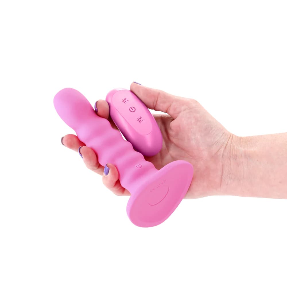 Colours Ribbed Vibrating 5in Pink thumbnail 3