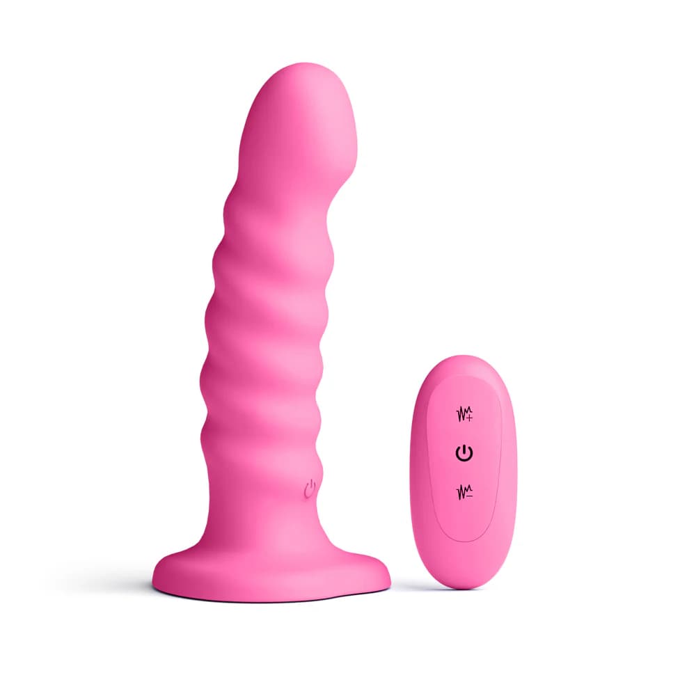 Colours Ribbed Vibrating 6in Pink thumbnail 2