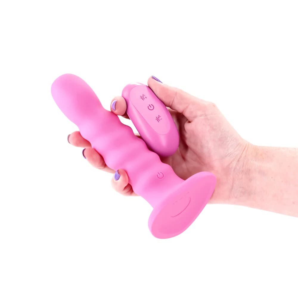 Colours Ribbed Vibrating 6in Pink thumbnail 3