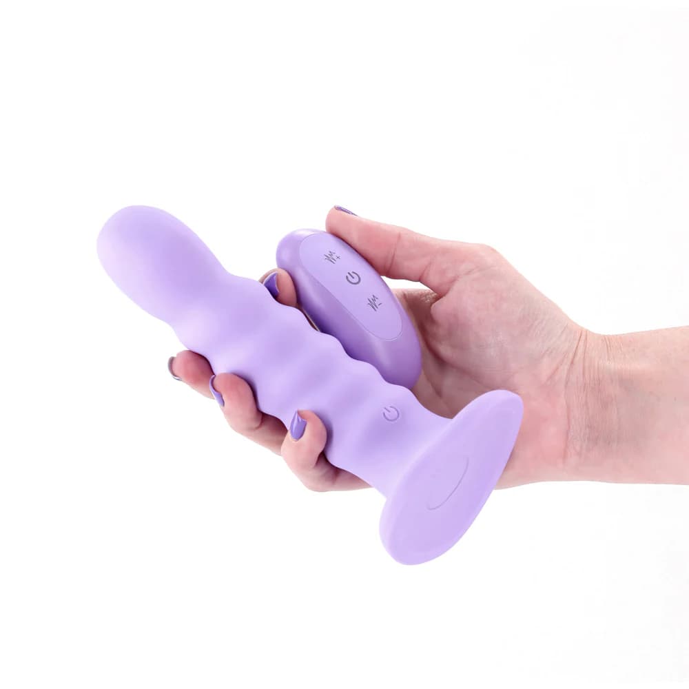 Colours Ribbed Vibrating 6 in. Purple thumbnail 3