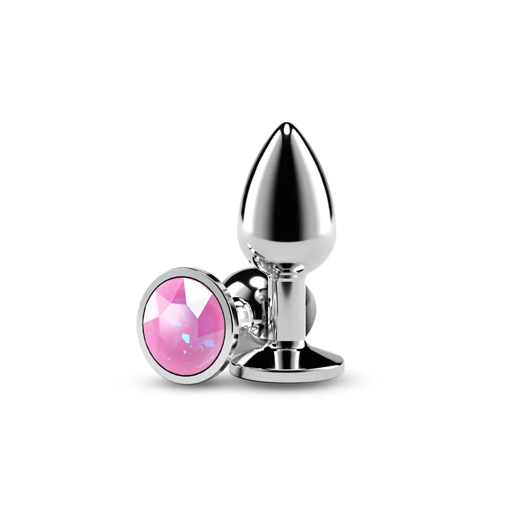 Rear Assets Silver Small Pink Gem thumbnail 2