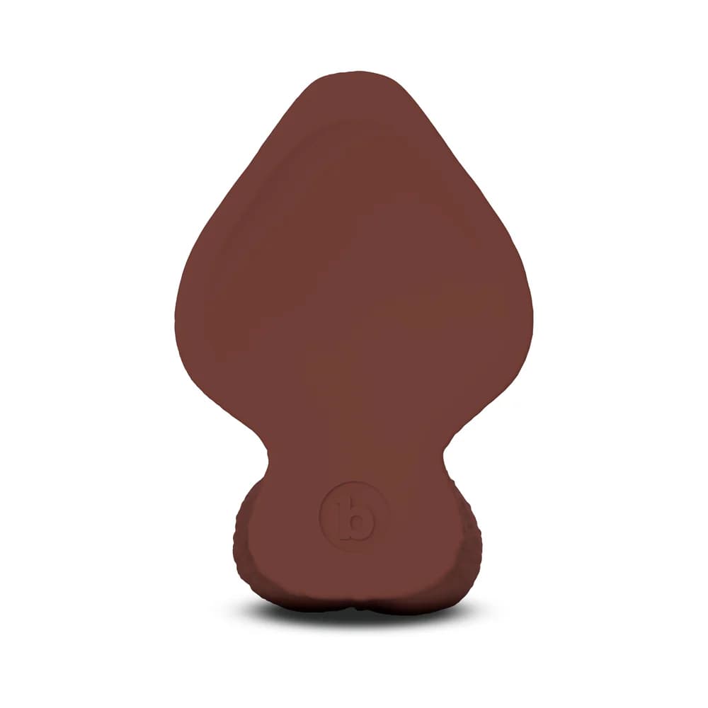 b-Vibe Slipskin Realistic Silicone Dildo 6 in. Girthy Brown thumbnail 5