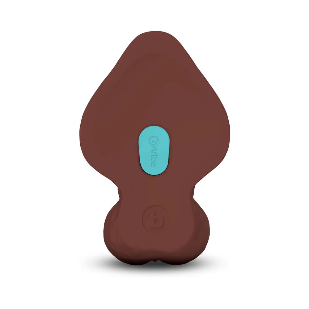 b-Vibe Slipskin Realistic Silicone Dildo 10 in. Curved Brown thumbnail 6