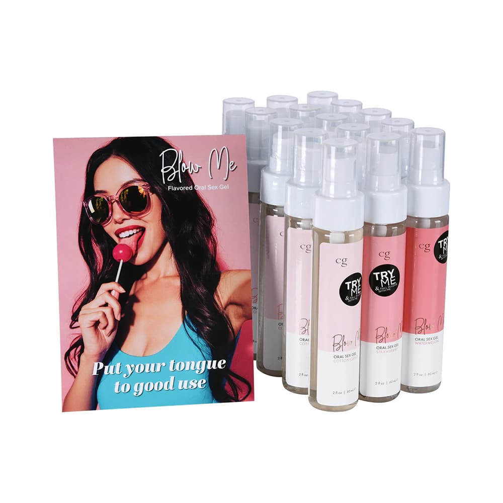 CG Blow Me Oral Sex Gel 16-Piece Bundle with Testers thumbnail 2