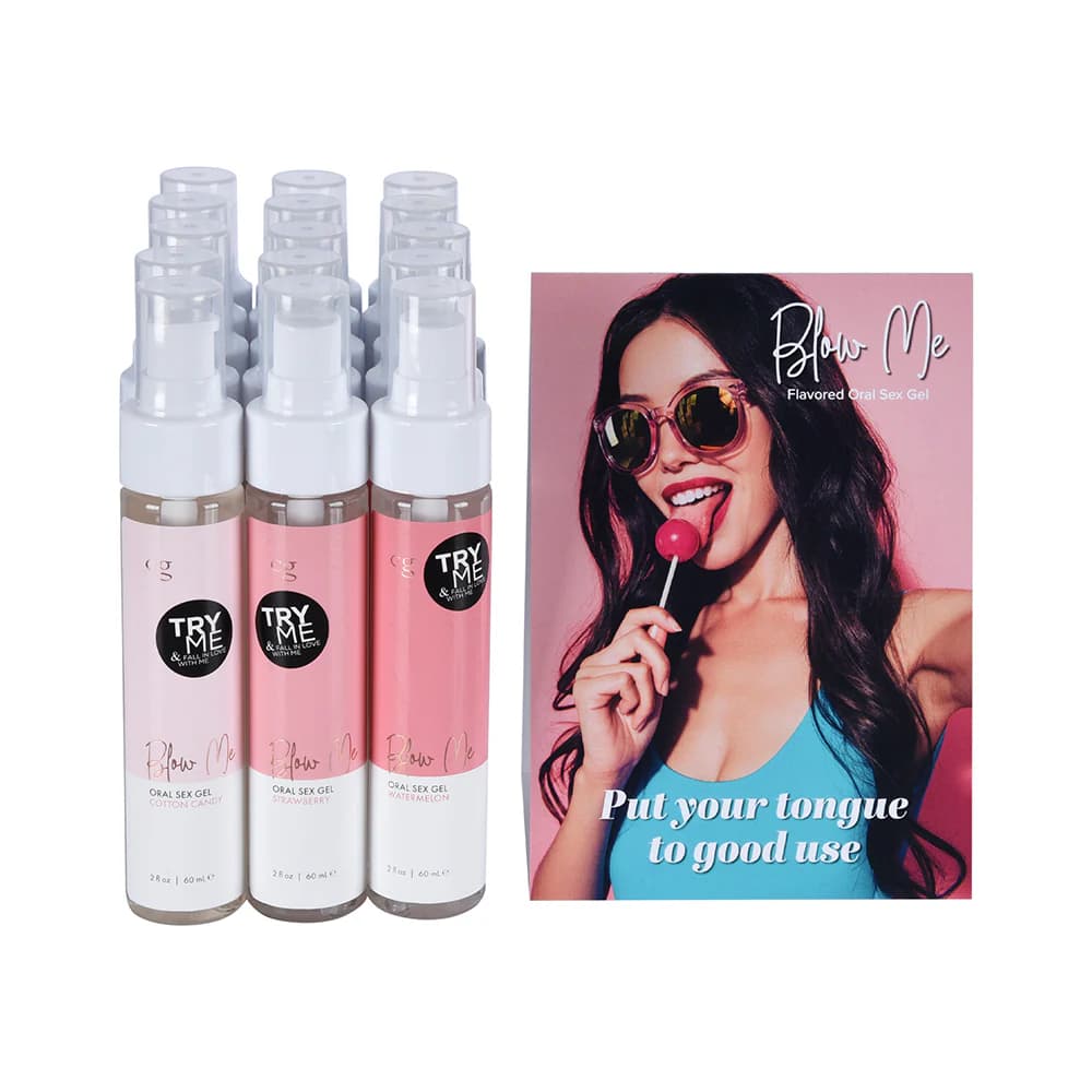 CG Blow Me Oral Sex Gel 16-Piece Bundle with Testers thumbnail 3