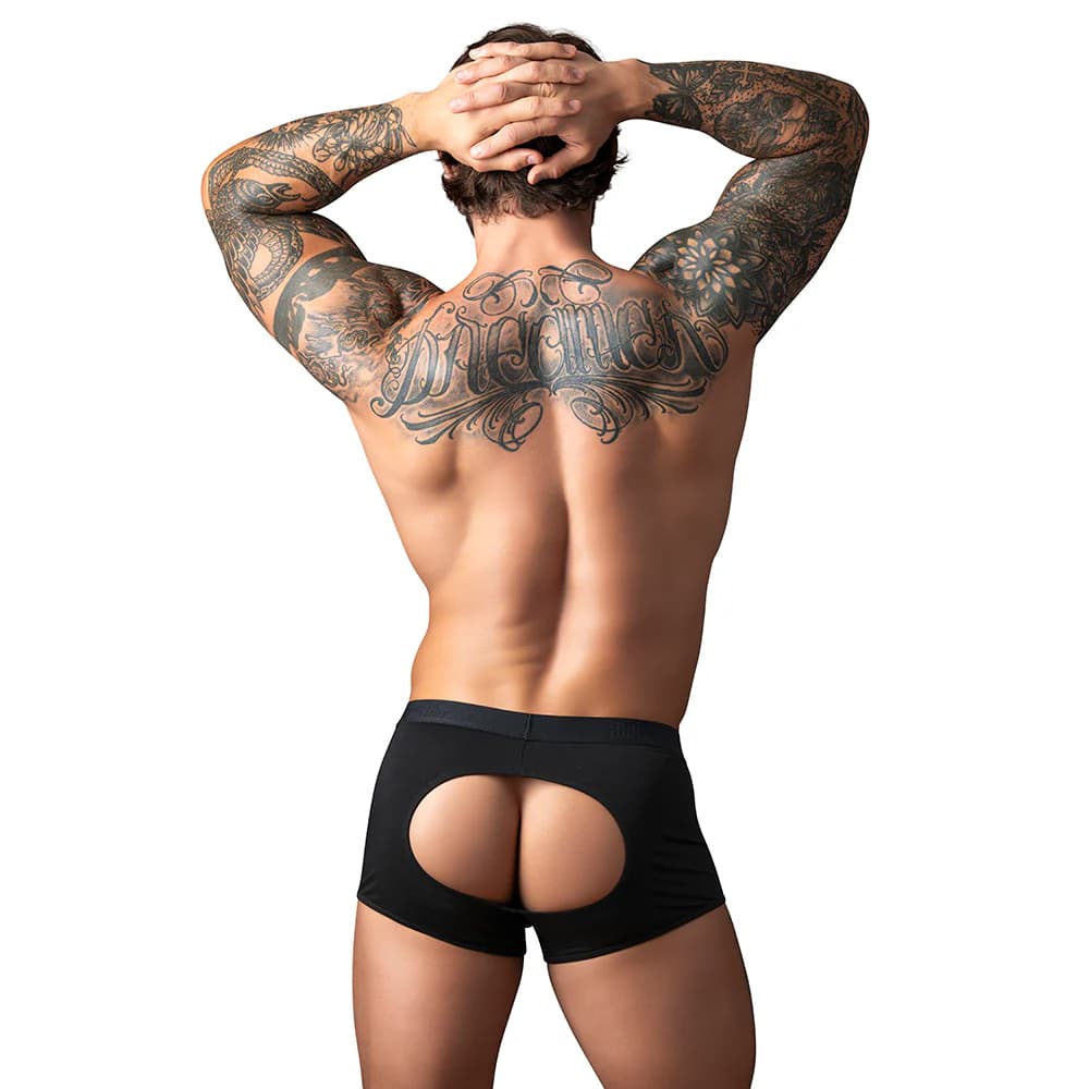 Male Power Open Ended Moon Short Black S/M thumbnail 4