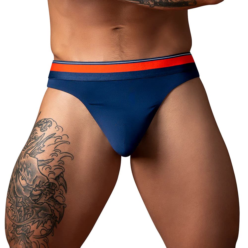 Male Power Soo Comfy Thong Navy L/XL