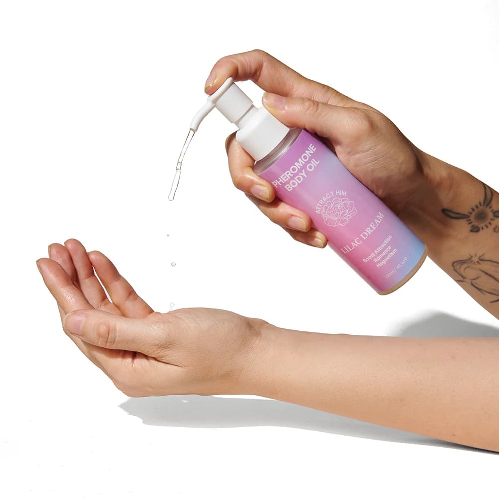 Eye of Love Pheromone Body Oil 4 oz. Pump Lilac Dream thumbnail 2