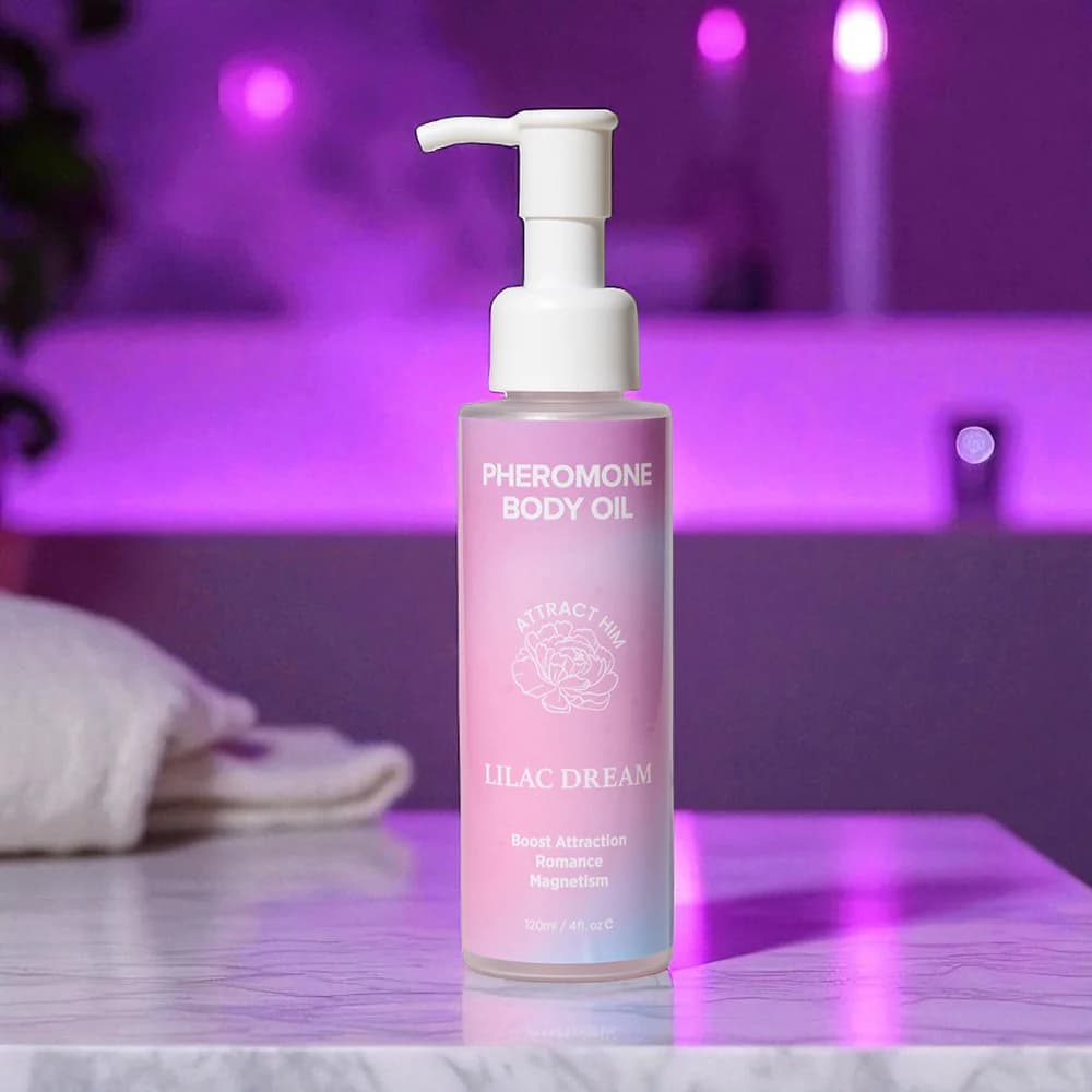 Eye of Love Pheromone Body Oil 4 oz. Pump Lilac Dream thumbnail 3