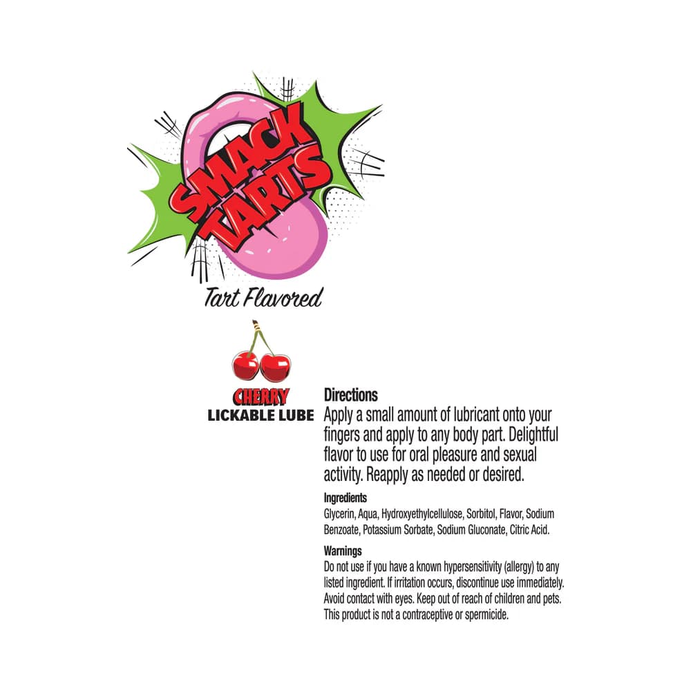 Smack Tarts Lickable Lube Sour Cherry 3 ml Pouch 36-Piece Display thumbnail 3