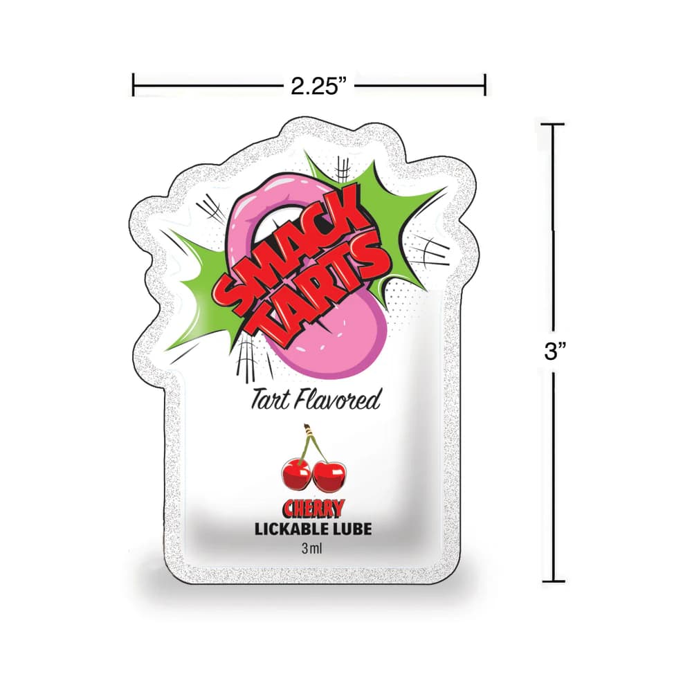 Smack Tarts Lickable Lube Sour Cherry 3 ml Pouch 36-Piece Display thumbnail 4