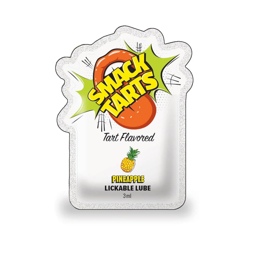 Smack Tarts Lickable Lube Sour Pineapple 3 ml Pouch 36-Piece Display thumbnail 2