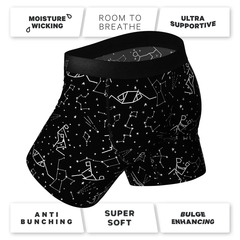 Shinesty The Big Bang Glow-in-the-Dark Constellation Ball Hammock Pouch Underwear with Fly XL thumbnail 6